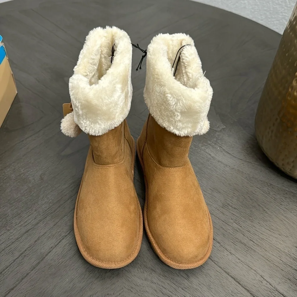 Thereabouts Little & Big Girls Aubree Flat Heel Winter Boots